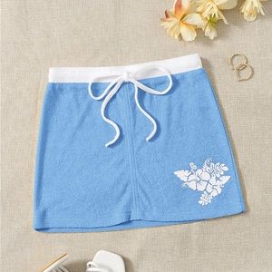 SHEIN blue mini skirt